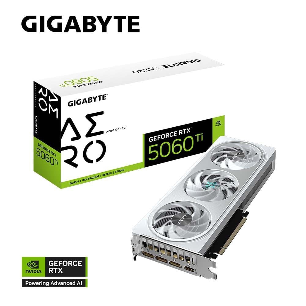  Card màn hình GIGABYTE GeForce RTX 5060 Ti AERO OC 16GB 
