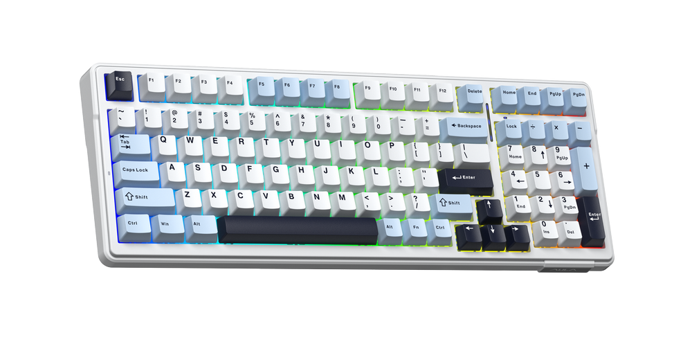  Bàn phím cơ AULA F99 3 Mode Starry Cloud Grey Wood V3 switch 