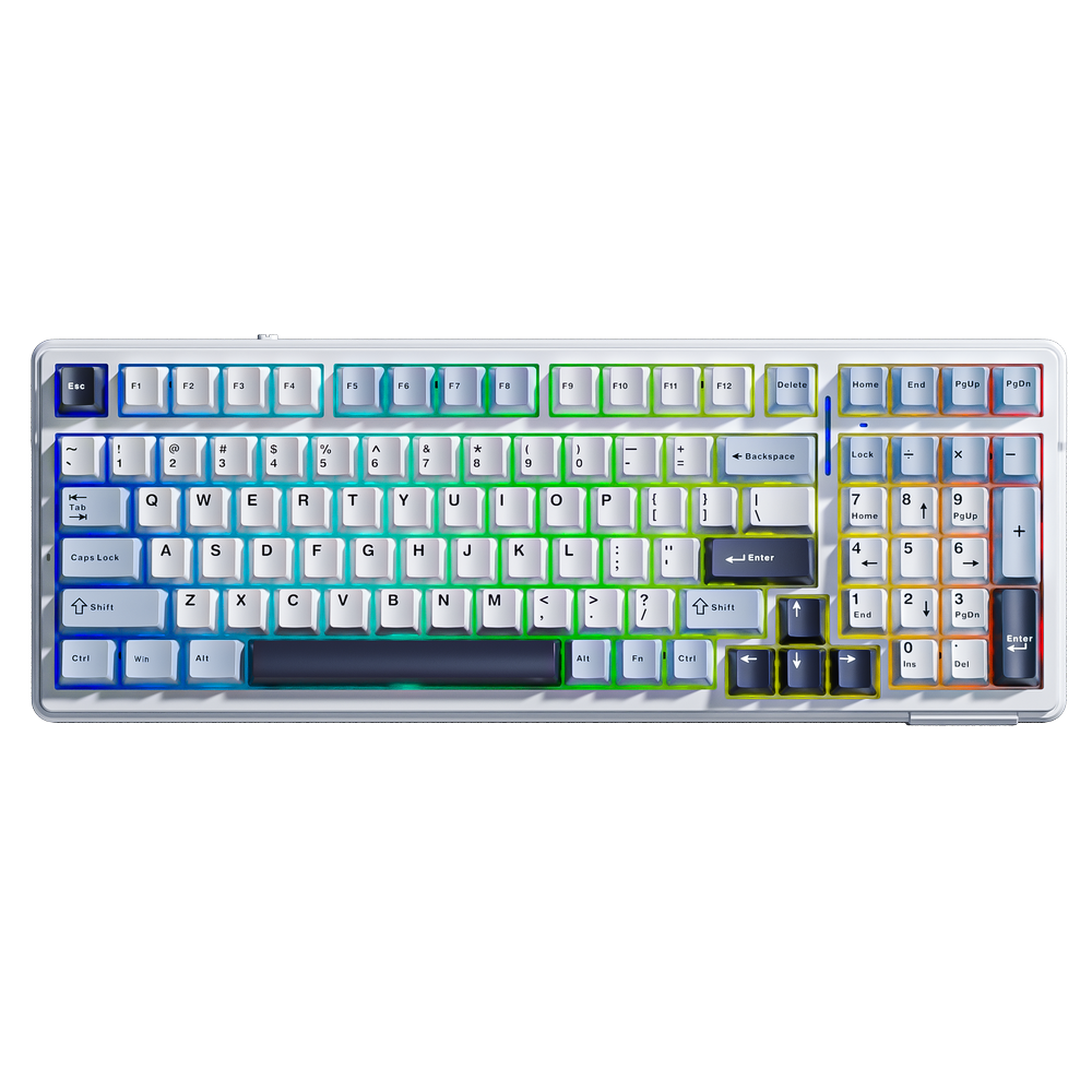  Bàn phím cơ AULA F99 3 Mode Glacier Blue Reaper switch 
