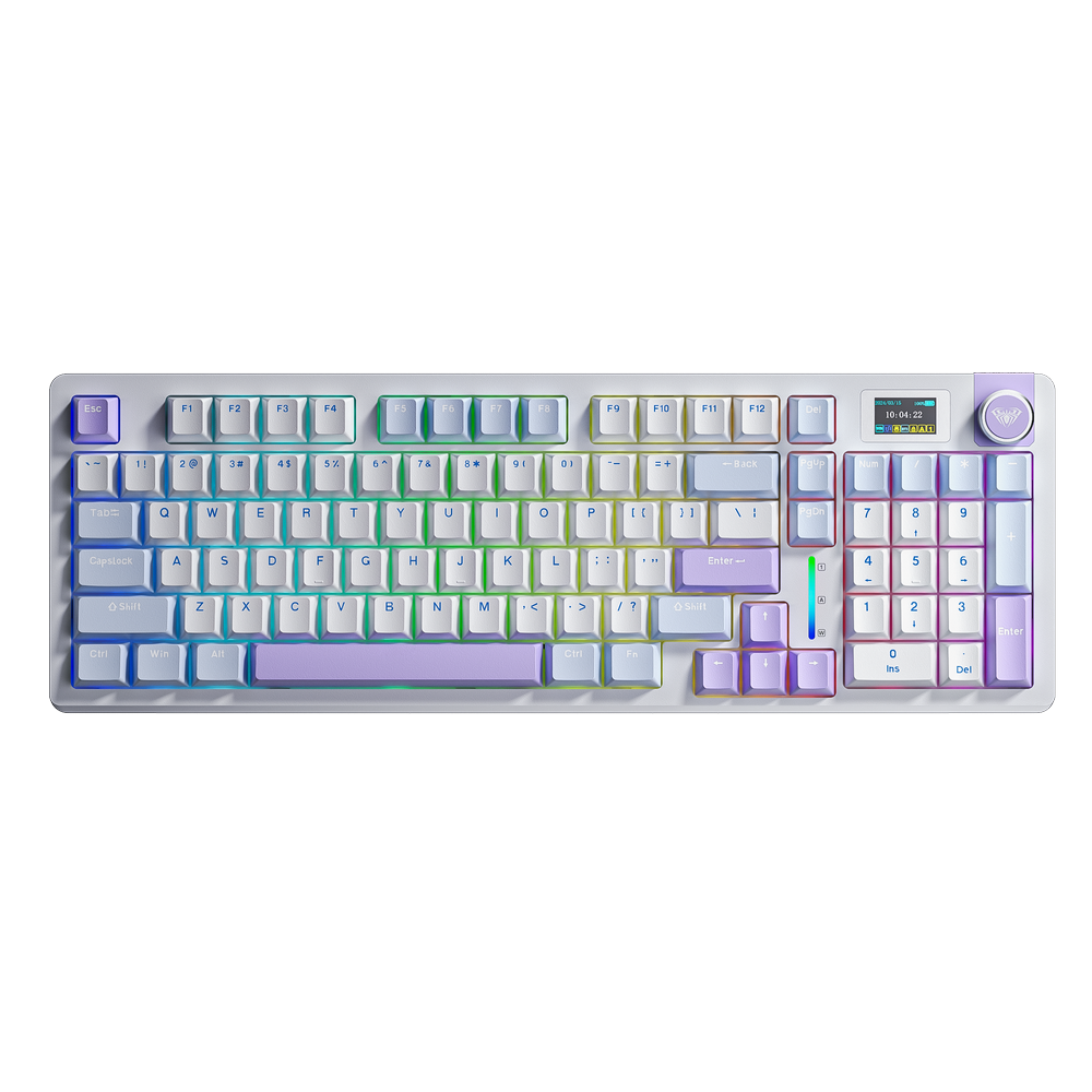  Bàn phím cơ AULA S98 Pro - 3 Mode Starry Cloud Paleo Dust switch 