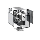  Vỏ Case HYTE Y40 Black White (ATX, 2 Fan, Cable PCIe 4.0) 
