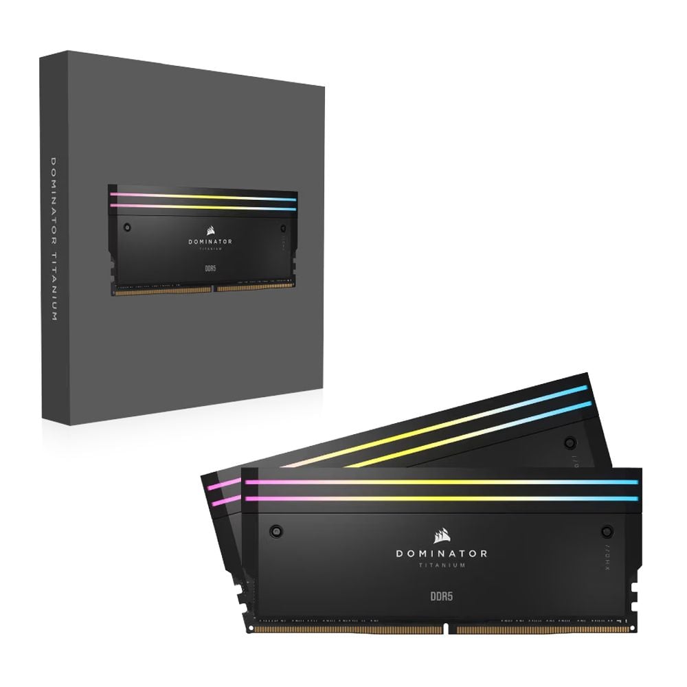 RAM Corsair DOMINATOR TITANIUM RGB 32GB (2x16GB) DDR5 7200MHz BLACK 