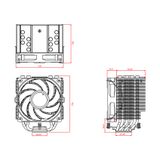  Tản nhiệt khí ID-Cooling CPU SE-226 - XT ARGB 