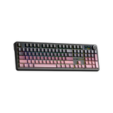  Bàn phím cơ AULA F108 Pro Black Pink Gradient Grey Wood V3 switch 