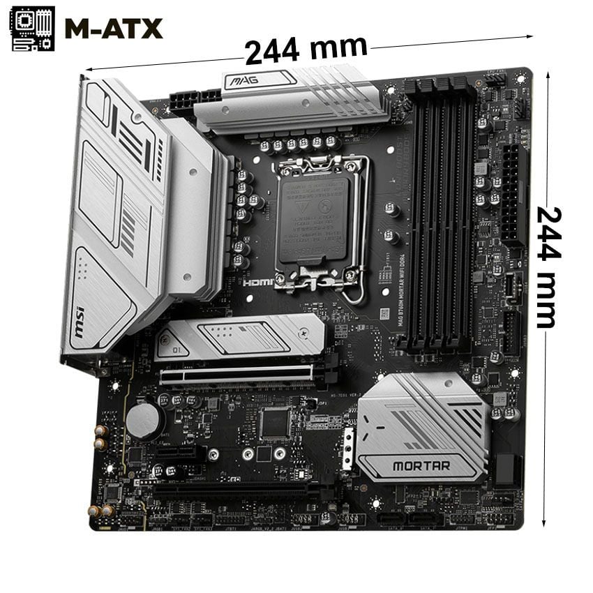  MAINBOARD MSI MAG B760M MORTAR WIFI DDR4 