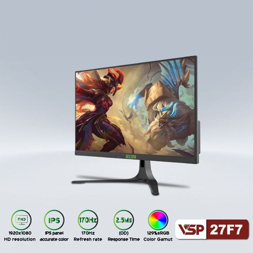  MÀN HÌNH GAMING VSP ELSA 27F7 (27 INCH/FHD/IPS/170HZ/2.5MS) 