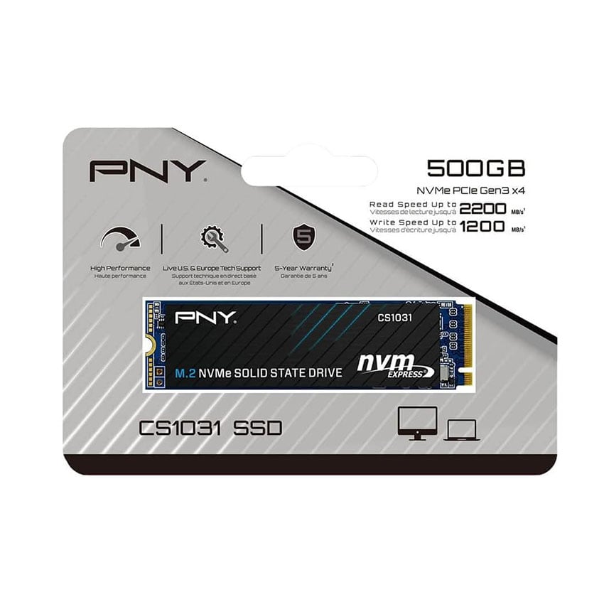 PNY CS1031 512GB NVMe SSD新品未開封 CS1031 M.2 2280 NVMe Gen3x4 SSD-PNY