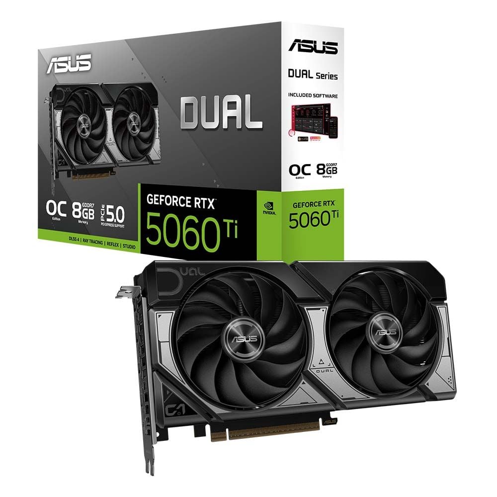  Card màn hình ASUS Dual GeForce RTX 5060 Ti 8GB GDDR7 OC Edition 