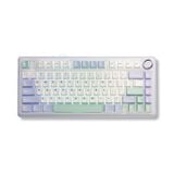  Bàn phím cơ AULA F75 3 Mode Snow Blue Grey Wood V3 switch 