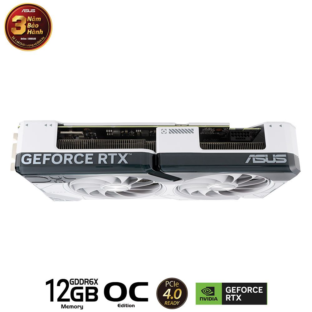  Card màn hình ASUS Dual GeForce RTX 4070 SUPER 12GB GDDR6X OC White 