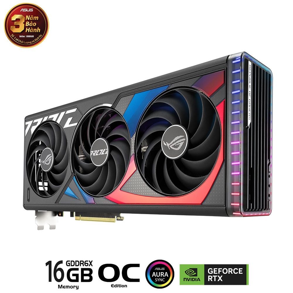  Card màn hình ASUS ROG STRIX RTX 4070 TI Super OC 16GB GAMING( ROG-STRIX-RTX4070TIS-O16G-GAMING) 