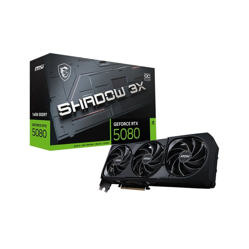  Card màn hình MSI RTX 5080 16GB SHADOW 3X OC 