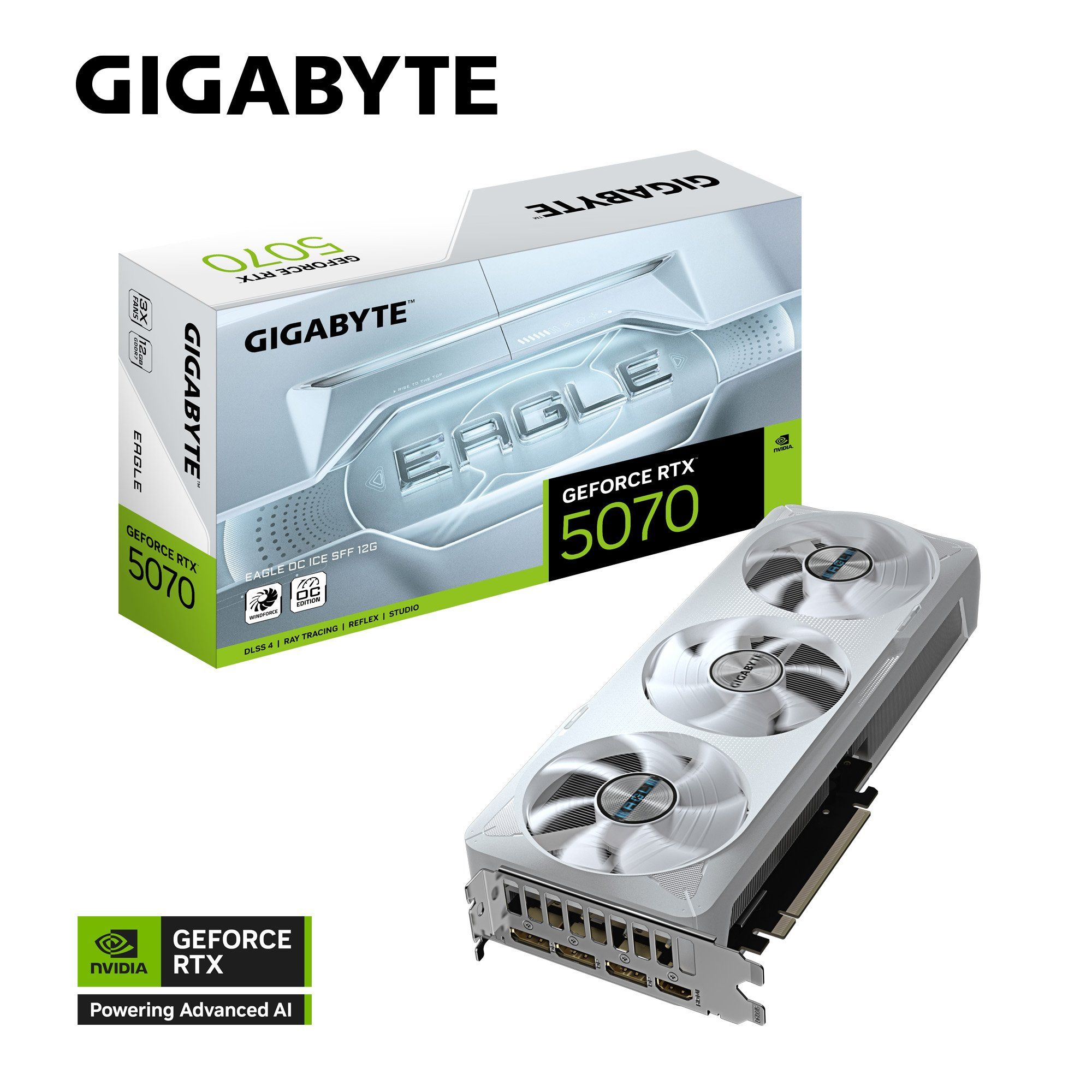  Card màn hình GIGABYTE GeForce RTX 5070 EAGLE OC ICE SFF 12GB 