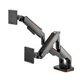  GIÁ TREO 2 MÀN HÌNH HUMAN MOTION T9 PRO II DUAL MÀU XÁM (23-43 INCH) 