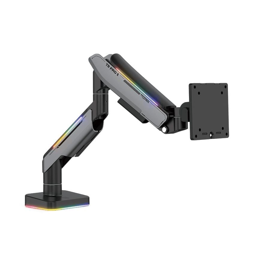  GIÁ TREO MÀN HÌNH HUMAN MOTION T9 PRO II LED RGB MÀU XÁM (23-43 INCH) 