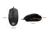  CHUỘT GAME LOGITECH G102 GEN2 BLACK (USB/RGB/ĐEN) 