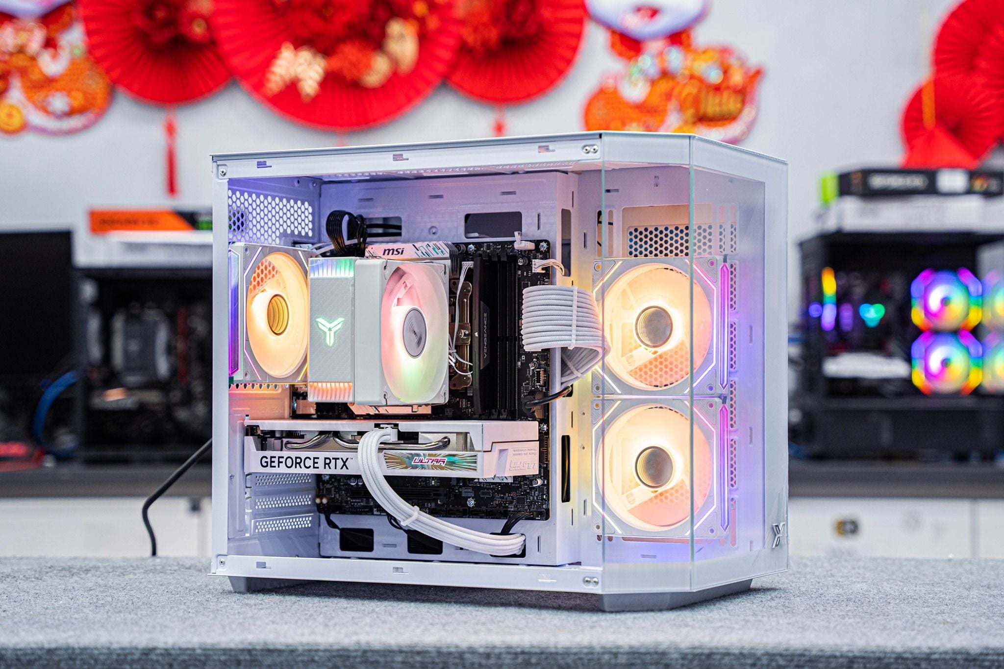 PC HIỆU SUẤT GAMING CAO RTX 4060 I5 12400F (Tất cả All NEW- BH 36 tháng)-  Full White Slots Hà Nội HCM
