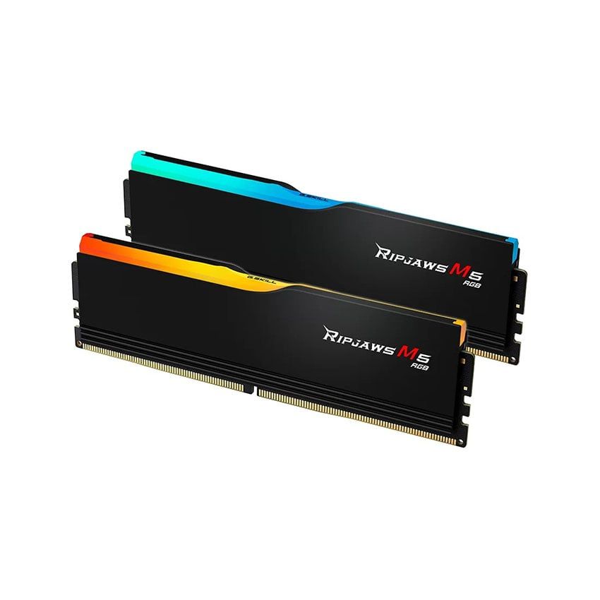  Ram Desktop Gskill RIPJAWS M5 RGB BLACK 32GB (2x16GB) Bus 6000MHz DDR5 (F5-6000J3648D16GX2-RM5RK) 