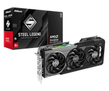  Card màn hình ASROCK AMD Radeon RX 9070 XT Steel Legend Dark 16GB 