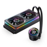  Tản nhiệt nước AIO Jonsbo TH-240 ARGB Black (LCD hiển thị nhiệt độ) 