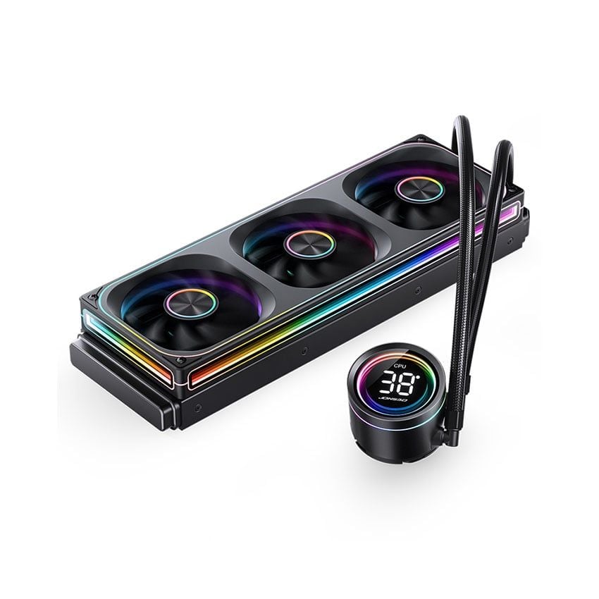  Tản nhiệt nước AIO Jonsbo TH-360 ARGB BLACK (LCD hiển thị nhiệt độ) 