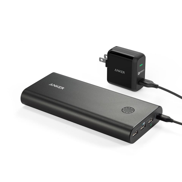  Pin dự phòng Anker PowerCore+ 26800, kèm sạc tường Quick Charge 3.0 - B1374 