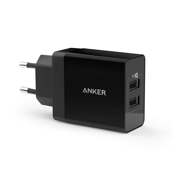  Sạc Anker 2 cổng, 24w - [PowerPort 2, 24w] (Chân tròn) 