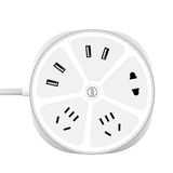  Ổ cắm Joyroom - 3 cổng AC, 4 cổng USB (Hình tròn) 