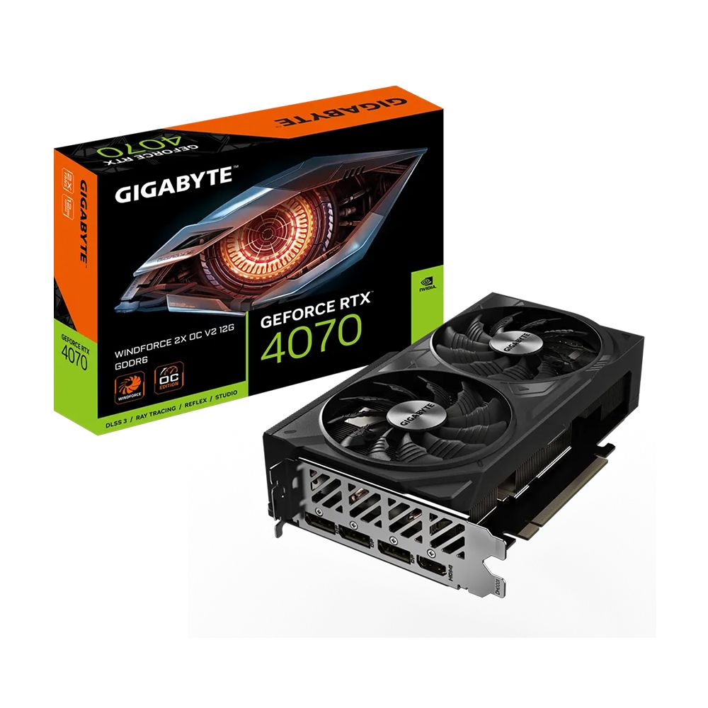  Card màn hình Gigabyte RTX 4070 WINDFORCE 2X OC V2 12GB 