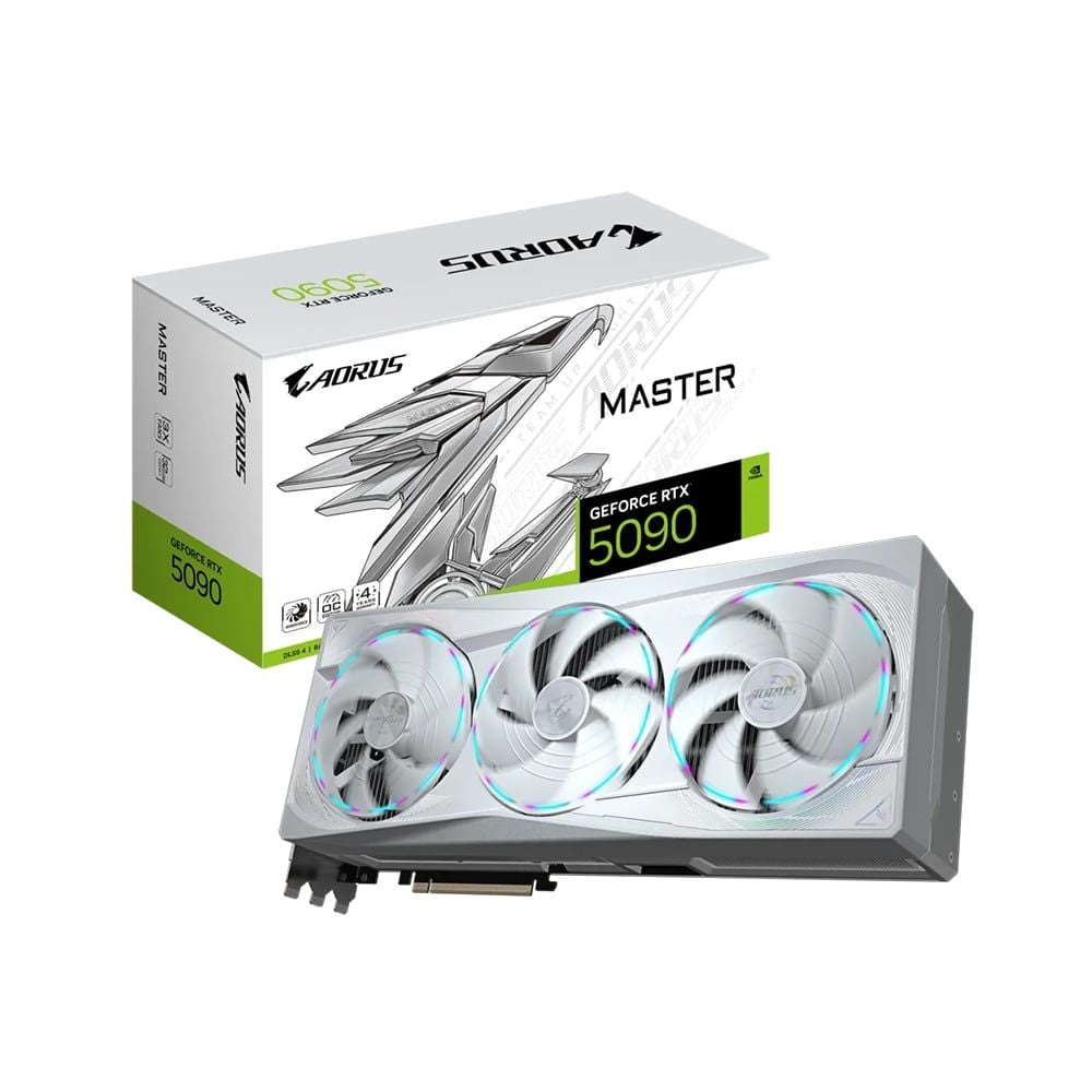  Card màn hình GIGABYTE AORUS GeForce RTX 5090 MASTER ICE 32GB GDDR7 