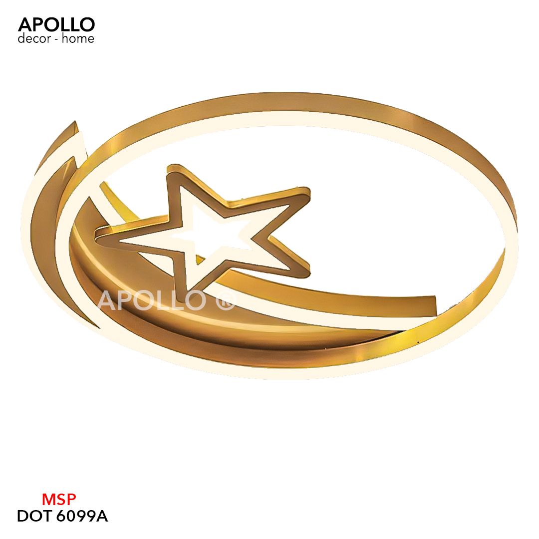 Đèn ốp trần LED vòng tròn sao DOT 6099A – Apollo Home