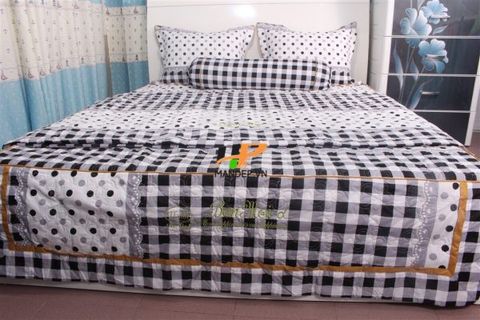 Bộ Drap Cotton Chần Gòn Korea Hà Phương TLA-077