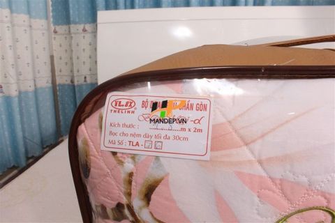 Bộ Drap Cotton Chần Gòn Korea Hà Phương TLA-076