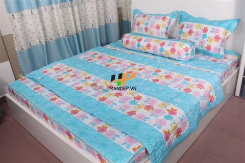  Bộ Drap Cotton Chần Gòn Korea Hà Phương TLA-048 