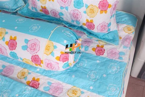 Bộ Drap Cotton Chần Gòn Korea Hà Phương TLA-048