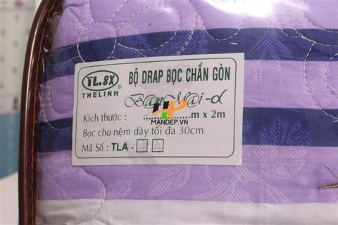 Bộ Drap Cotton Chần Gòn Korea Hà Phương TLA-044