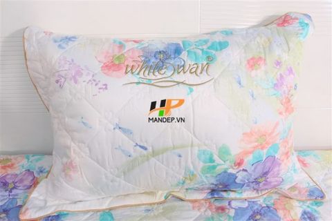 Bộ Drap Lụa Satin Chần Gòn Korea Hà Phương TLC-068