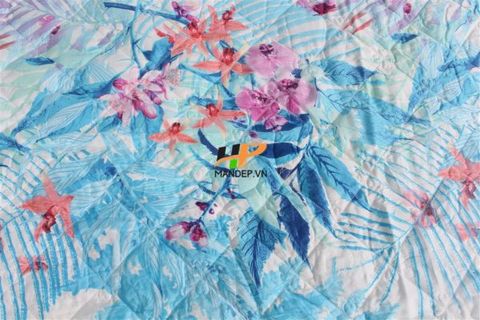 Bộ Drap Lụa Satin Chần Gòn Korea Hà Phương TLC-069