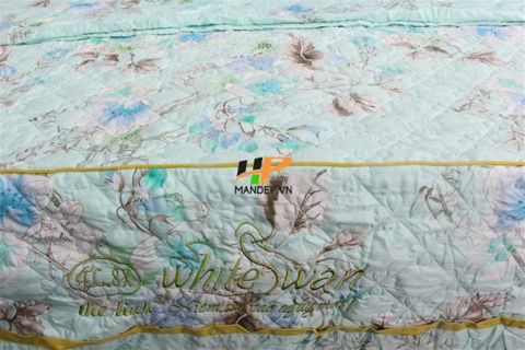 Bộ Drap Lụa Satin Chần Gòn Korea Hà Phương TLC-055