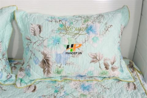 Bộ Drap Lụa Satin Chần Gòn Korea Hà Phương TLC-055