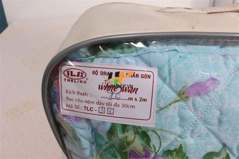 Bộ Drap Lụa Satin Chần Gòn Korea Hà Phương TLC-051