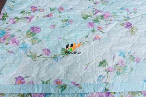 Bộ Drap Lụa Satin Chần Gòn Korea Hà Phương TLC-051