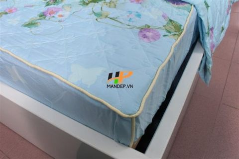 Bộ Drap Lụa Satin Chần Gòn Korea Hà Phương TLC-051