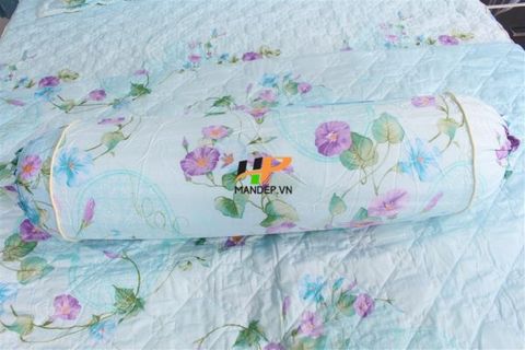 Bộ Drap Lụa Satin Chần Gòn Korea Hà Phương TLC-051