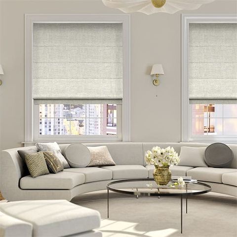 Rèm roman hiện đại màu harlow stone