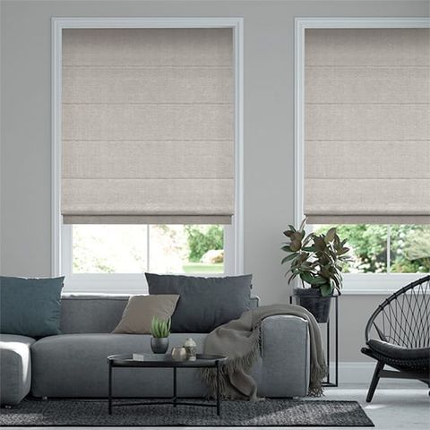  Rèm roman hiện đại màu lanura grey wash 