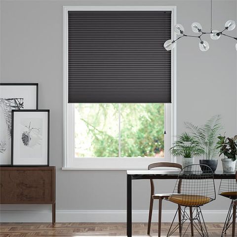 Rèm tổ ong có dây màu xám tối