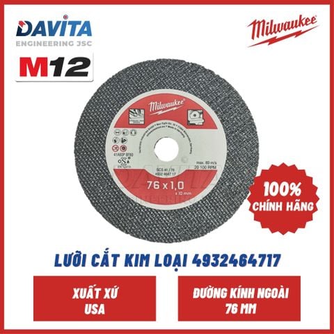 LƯỠI CẮT KIM LOẠI 4932464717 (CHO MÁY M12 FCOT), SIZE 76X10X1MM