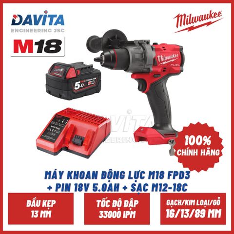 MÁY KHOAN ĐỘNG LỰC M18 FPD3 (GEN 4)