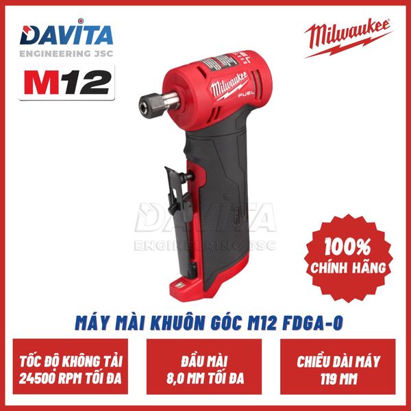Máy mài khuôn góc M12 FDGA Pin 12V 4.0Ah Sạc C12C